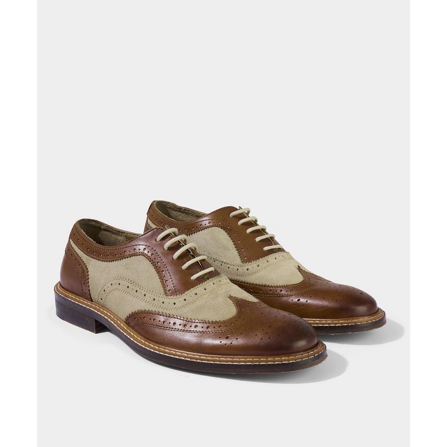 Joe Browns Brogues Stringate in Pelle Premium  