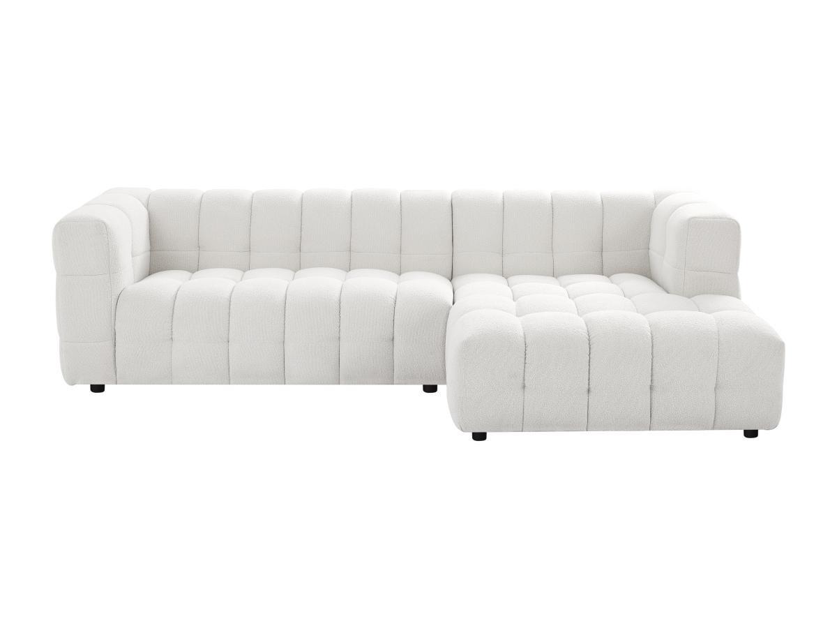 PASCAL MORABITO Ecksofa - Ecke rechts - Bouclé-Stoff - Elfenbeinweiß - LERICI von Pascal Morabito  