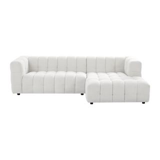 PASCAL MORABITO Ecksofa - Ecke rechts - Bouclé-Stoff - Elfenbeinweiß - LERICI von Pascal Morabito  