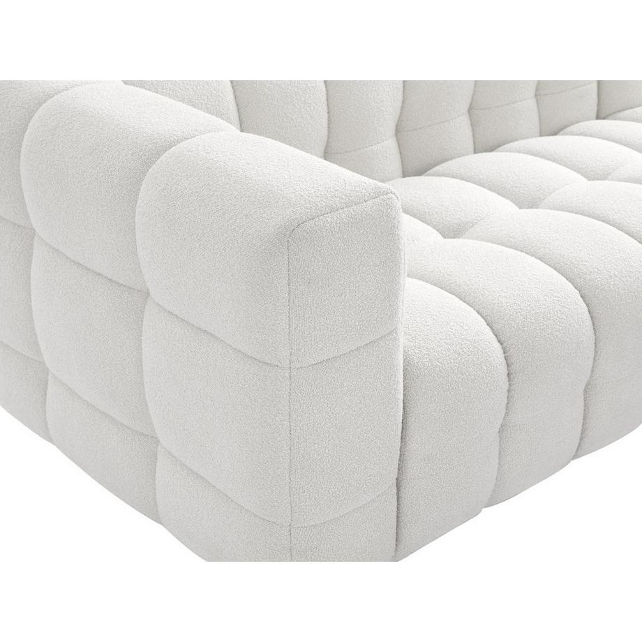 PASCAL MORABITO Ecksofa - Ecke rechts - Bouclé-Stoff - Elfenbeinweiß - LERICI von Pascal Morabito  