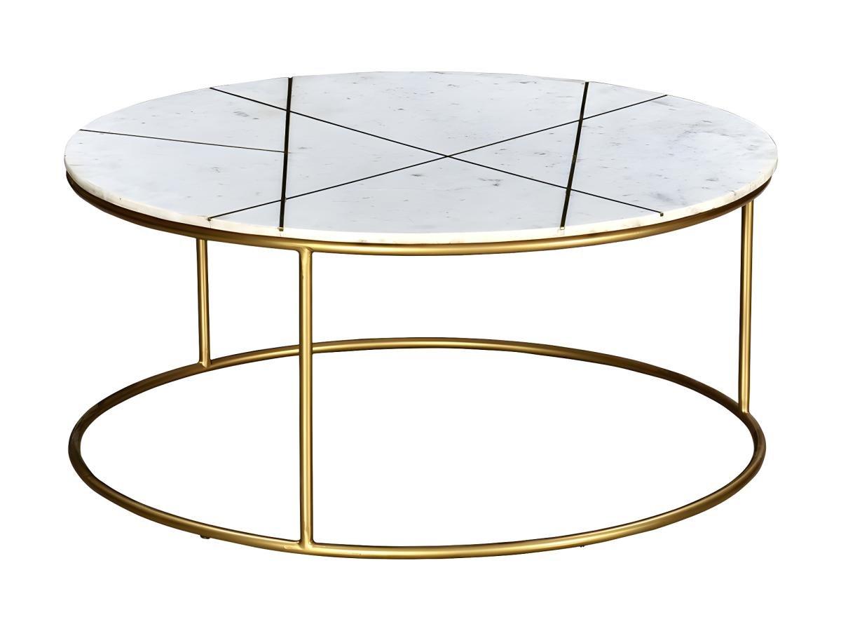 Image of Couchtisch Marmor Metall ORNEA Couchtisch Marmor Metall ORNEA