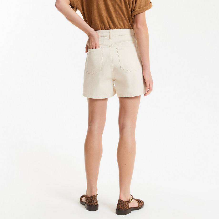 La Redoute Collections Jeansshorts mit hohem Bund  