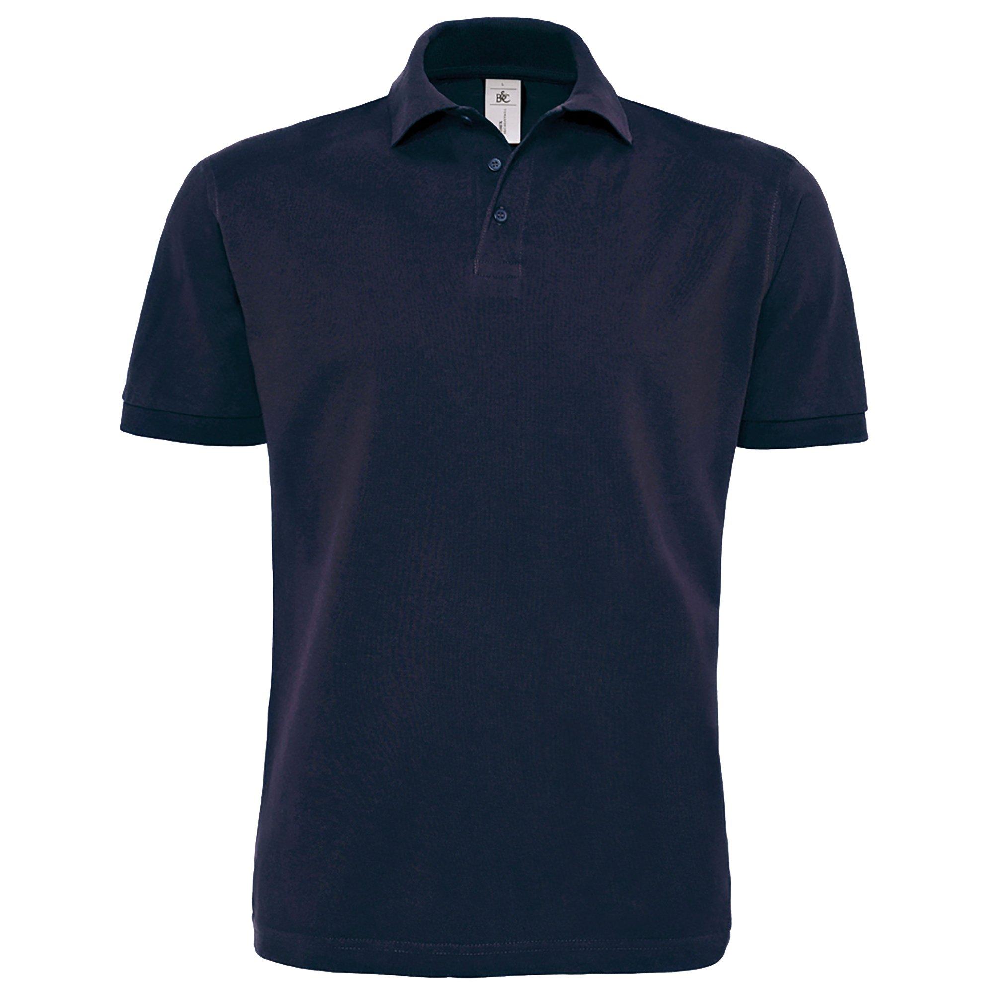 Image of B&c Poloshirt Heavymill, Kurzarm Herren Marine 3XL