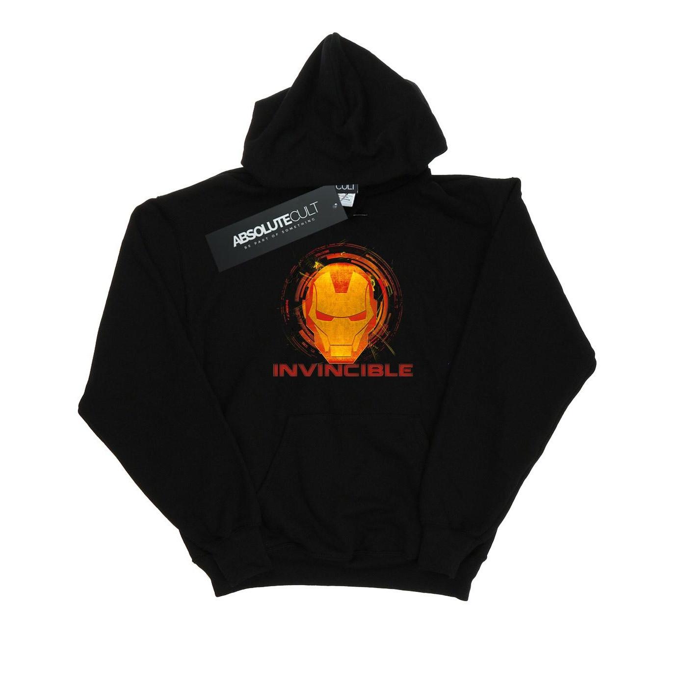 Image of Avengers Iron Man Invincible Kapuzenpullover Mädchen Schwarz 116