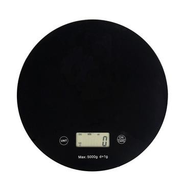 Intirilife Küchenwaage Digitale runde Lebensmittelwaage mit LCD Display