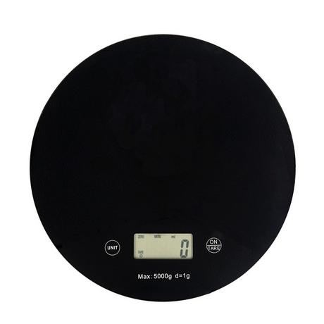 Intirilife Intirilife Küchenwaage Digitale runde Lebensmittelwaage mit LCD Display  