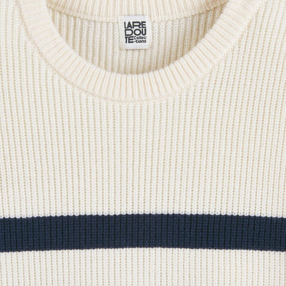 La Redoute Collections  Gestreifter Pullover mit rundem Ausschnitt 