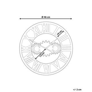 Beliani Orologio da parete en Ferro Industriale SEON  