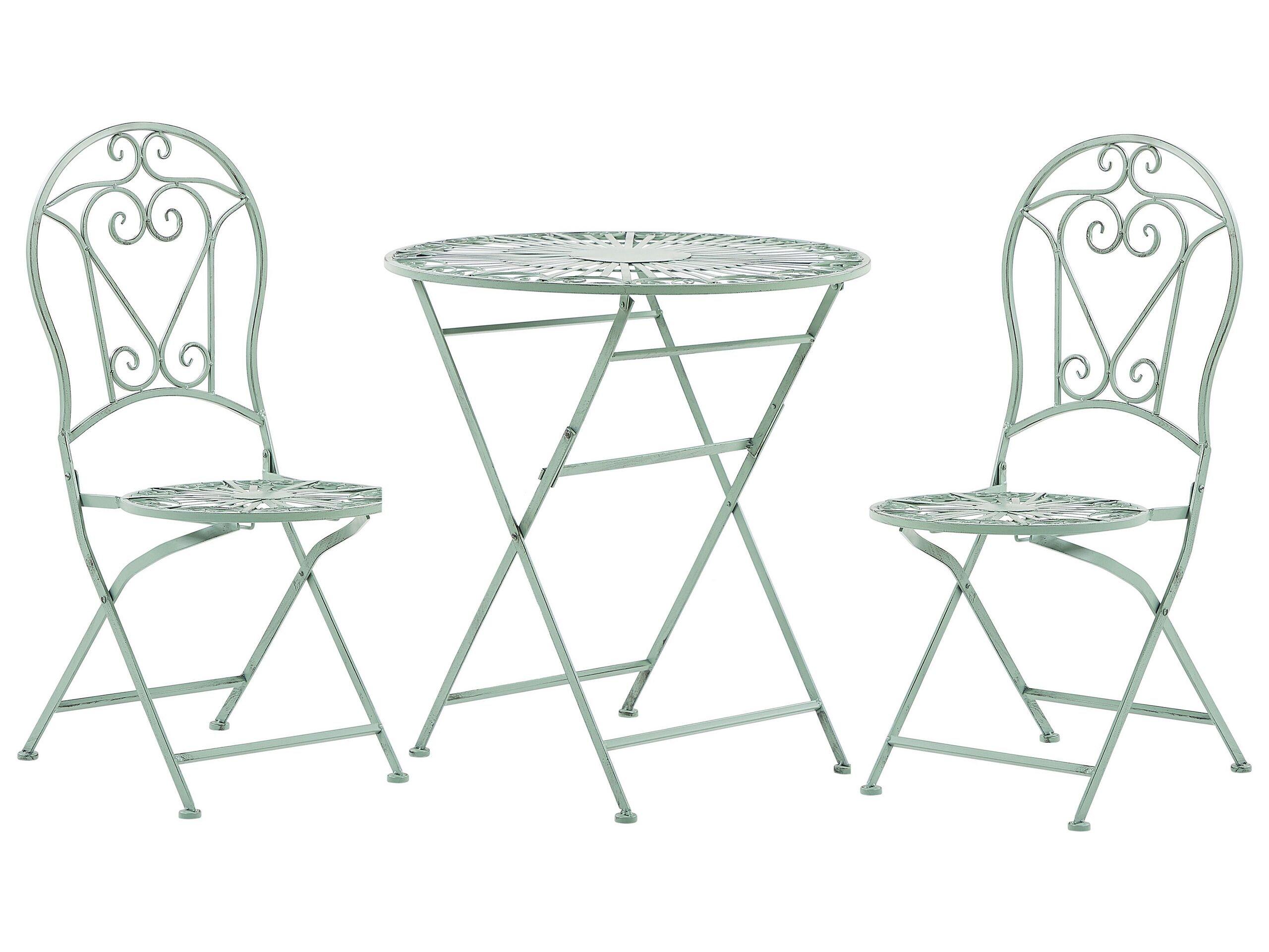 Beliani Bistro Set aus Eisen Retro TRENTO  