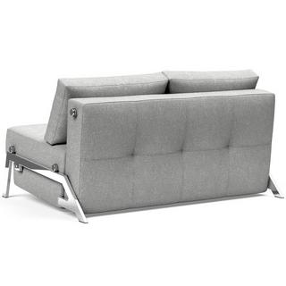 Innovation Living Innovation Bettsofa Cubed 140 Chrome - Micro Check Grey  