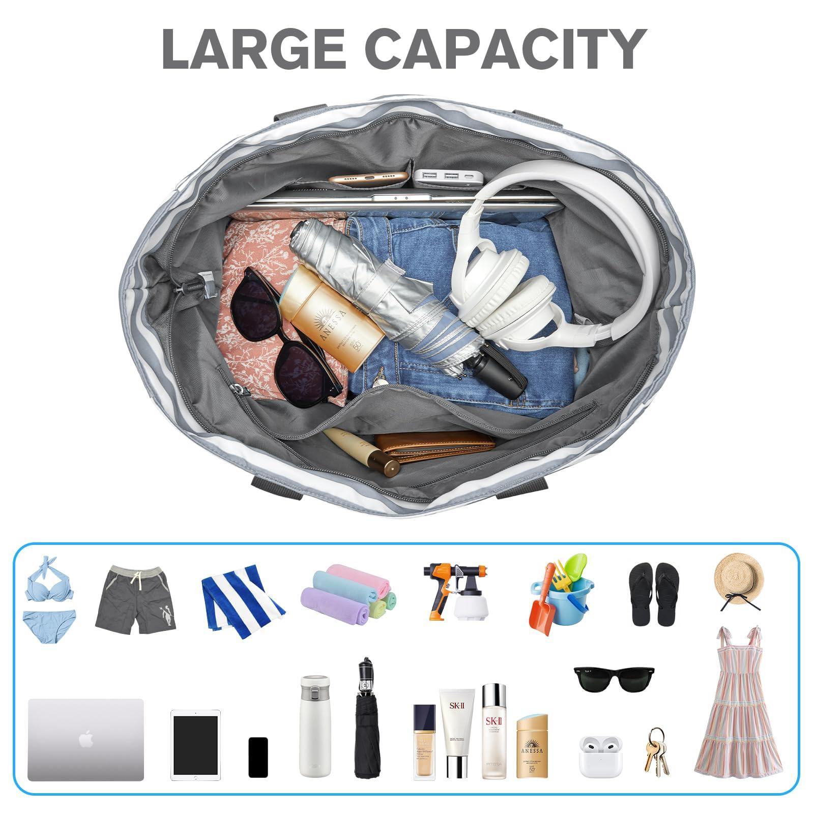 Only-bags.store Familien Strandtasche Faltbare Strandtasche  