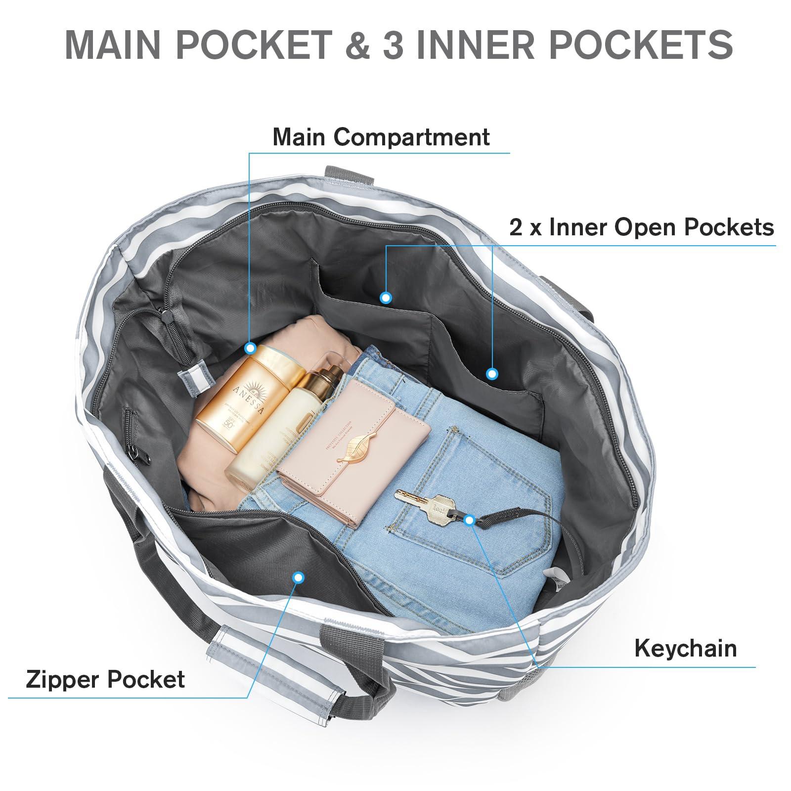 Only-bags.store Familien Strandtasche Faltbare Strandtasche  