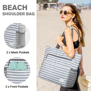 Only-bags.store Familien Strandtasche Faltbare Strandtasche  