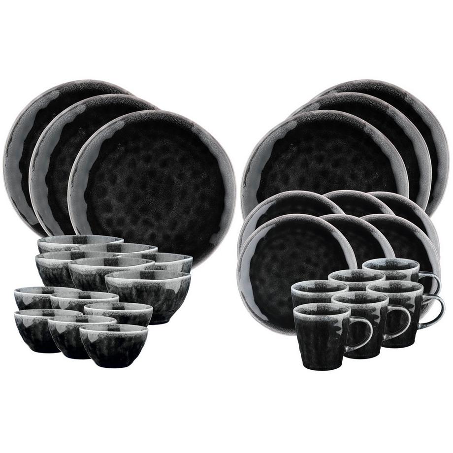 BJÖRN Geschirr-Set MOON - 30 Stück - Tinte  