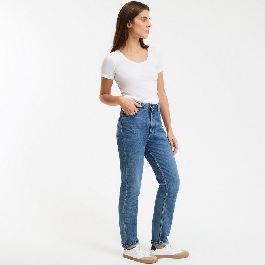 La Redoute Collections T-shirt col rond manches courtes  