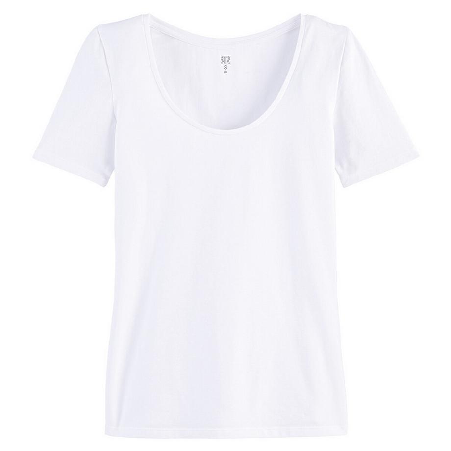 La Redoute Collections T-shirt col rond manches courtes  