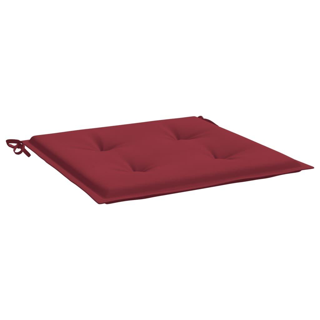 VidaXL Coussins de chaise de jardin 2 pcs 50x50x3 cm Tissu  