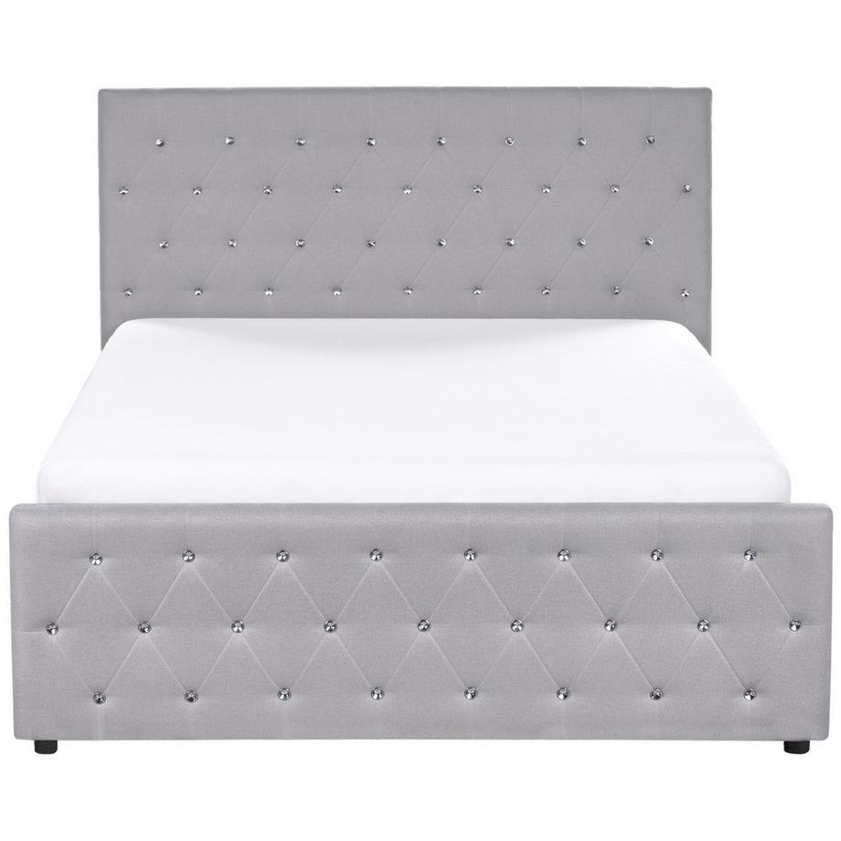 Beliani Letto contenitore en Tessuto Glamour AMIENS  
