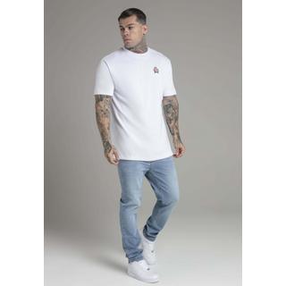 Sik Silk  T-Shirt Oversized T-Shirt in White 