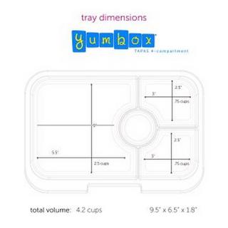 Yumbox Yumbox Inlay Tapas 5C non-illustrated Lunch Znüni Box  