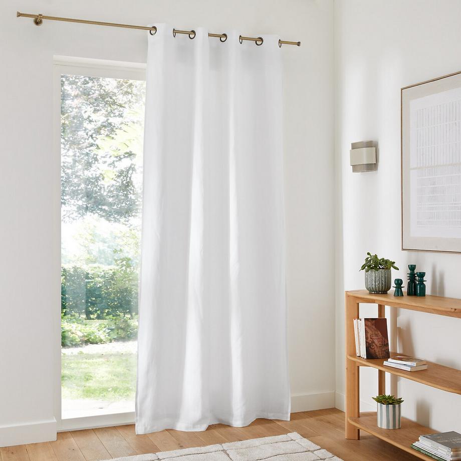 La Redoute Intérieurs  Rideau occultant lin lavé à oeillets Onega 
