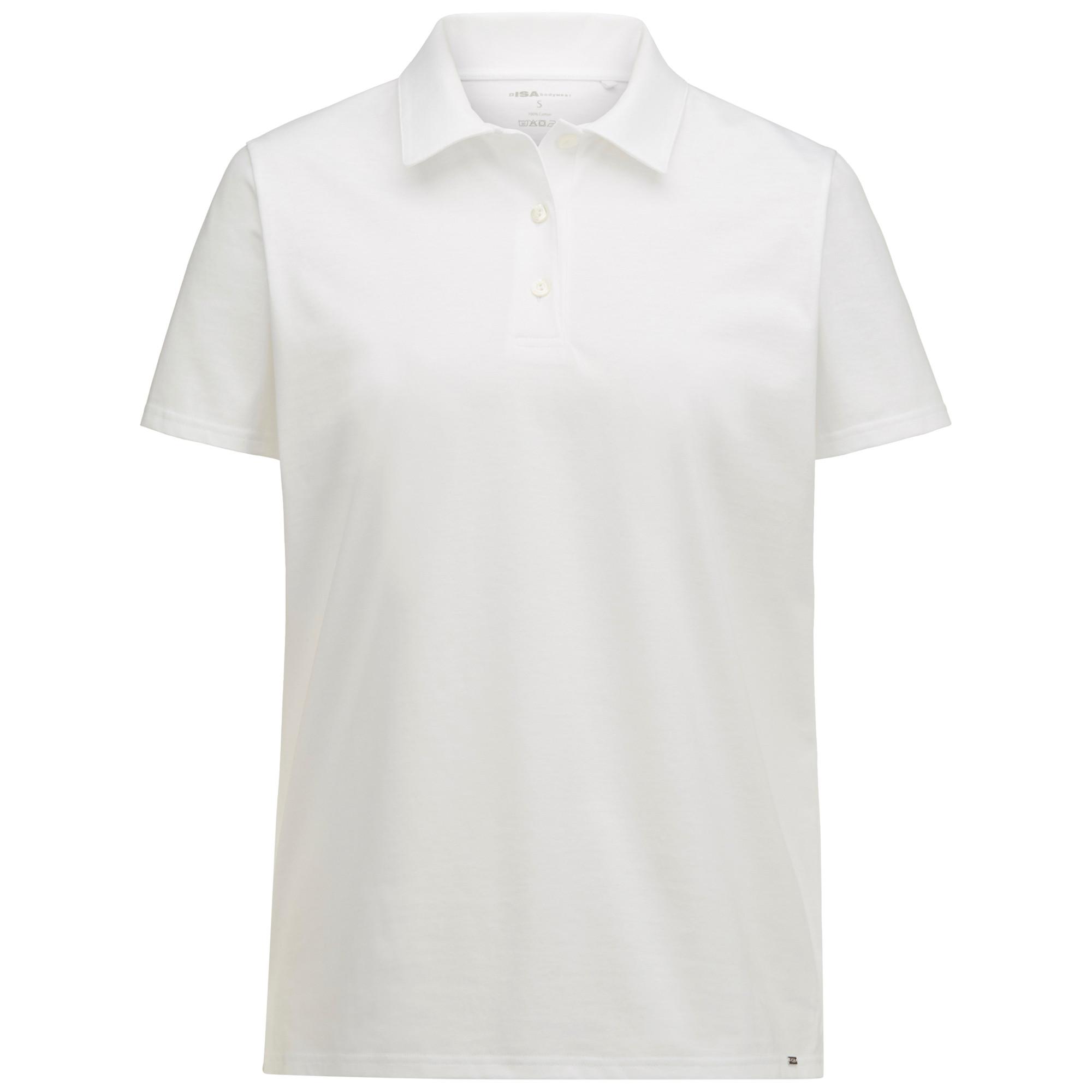 Image of Poloshirt Kurzarm Damen Weiss M