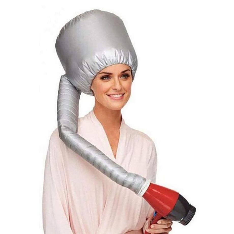 Capuchon de sèche-cheveux pour le coiffage et le traitement - Argent