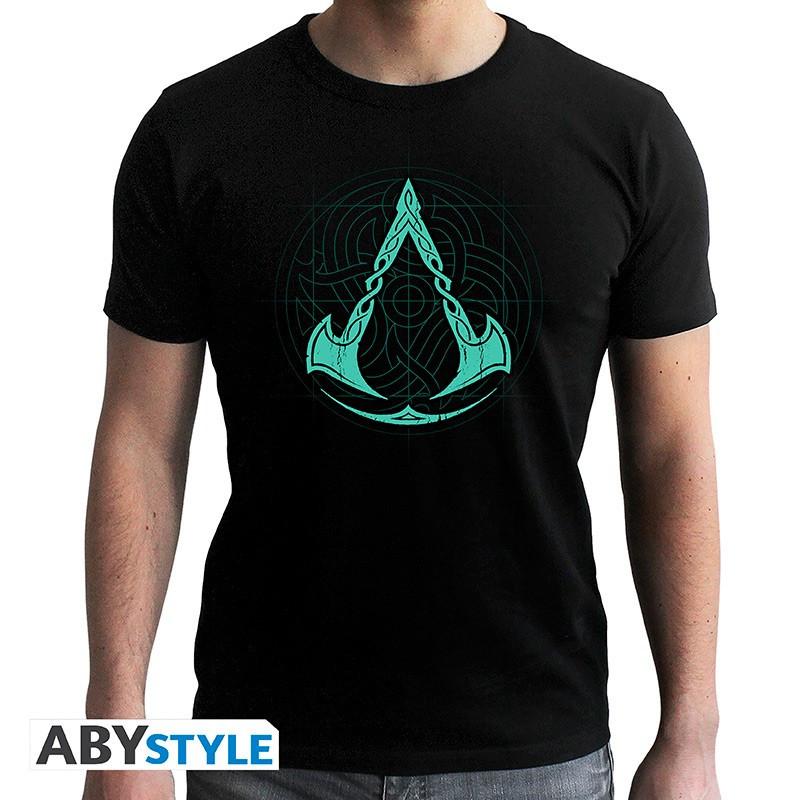 Image of T-shirt - Assassin's Creed - Valhalla Crest Herren Schwarz L