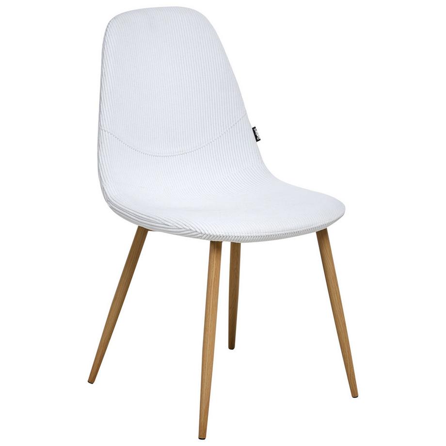 Beliani Lot de 2 chaises de salle à manger en Velours côtelé Scandinave HILDEN  