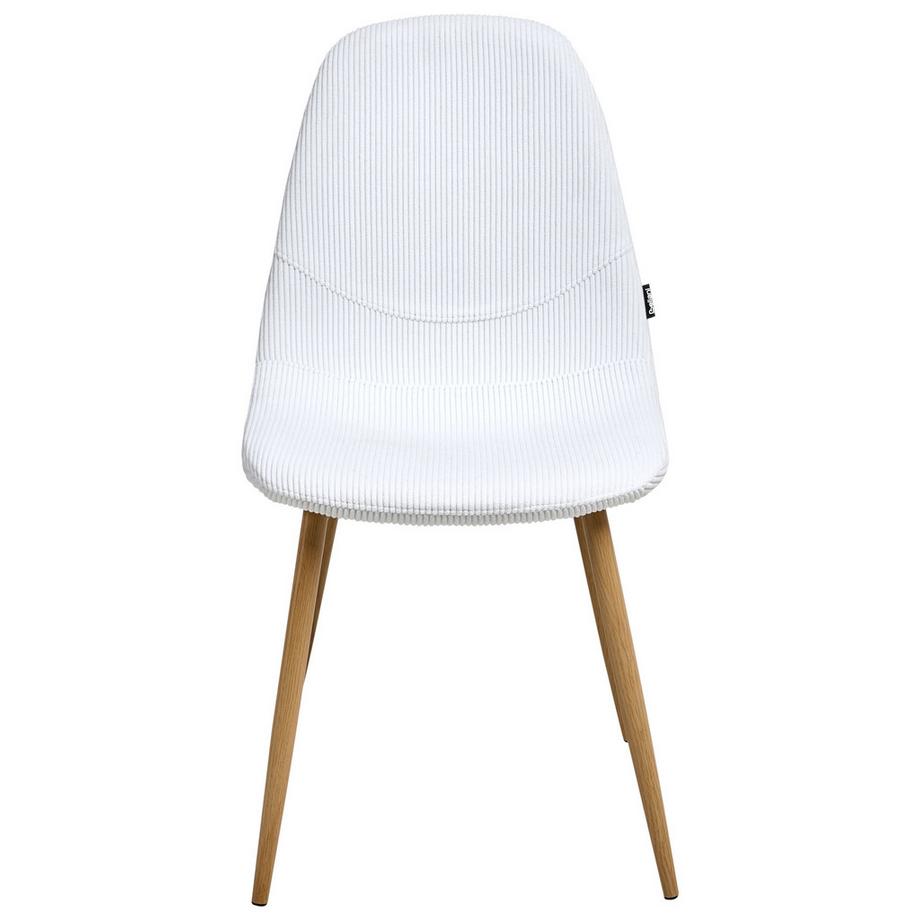 Beliani Lot de 2 chaises de salle à manger en Velours côtelé Scandinave HILDEN  