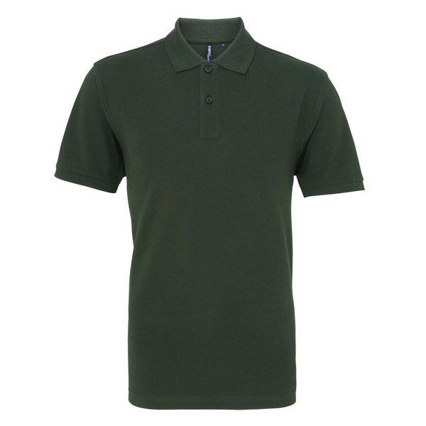 Image of Poloshirt, Kurzarm Herren Dunkelgrün M