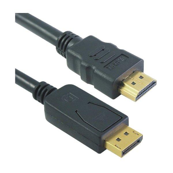 M-CAB  M-Cab DisplayPort - HDMI Kabel, St/St, 5m, Gold 