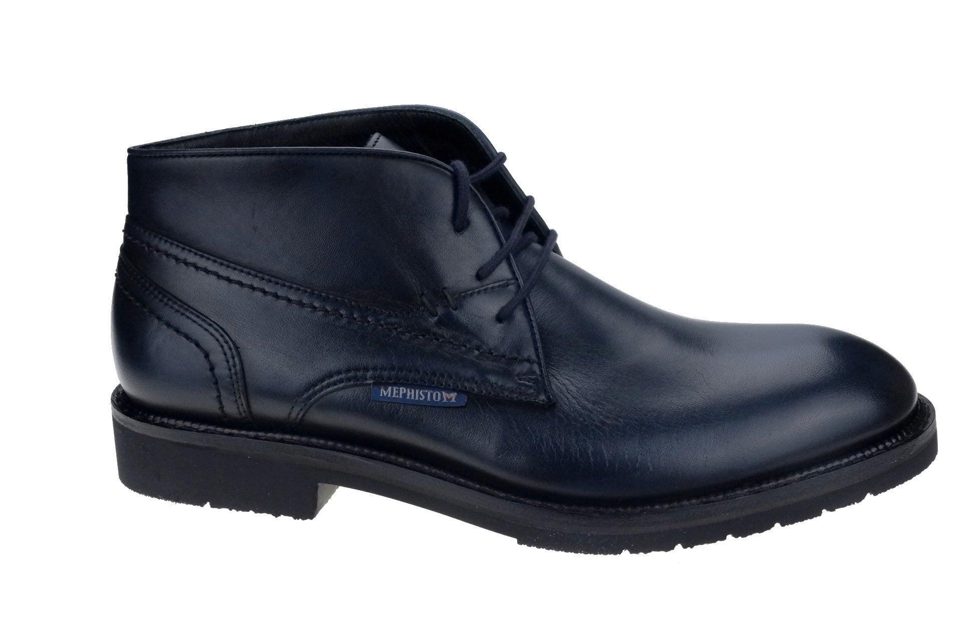 Image of Novak - Leder Stiefelette Unisex Blau 40