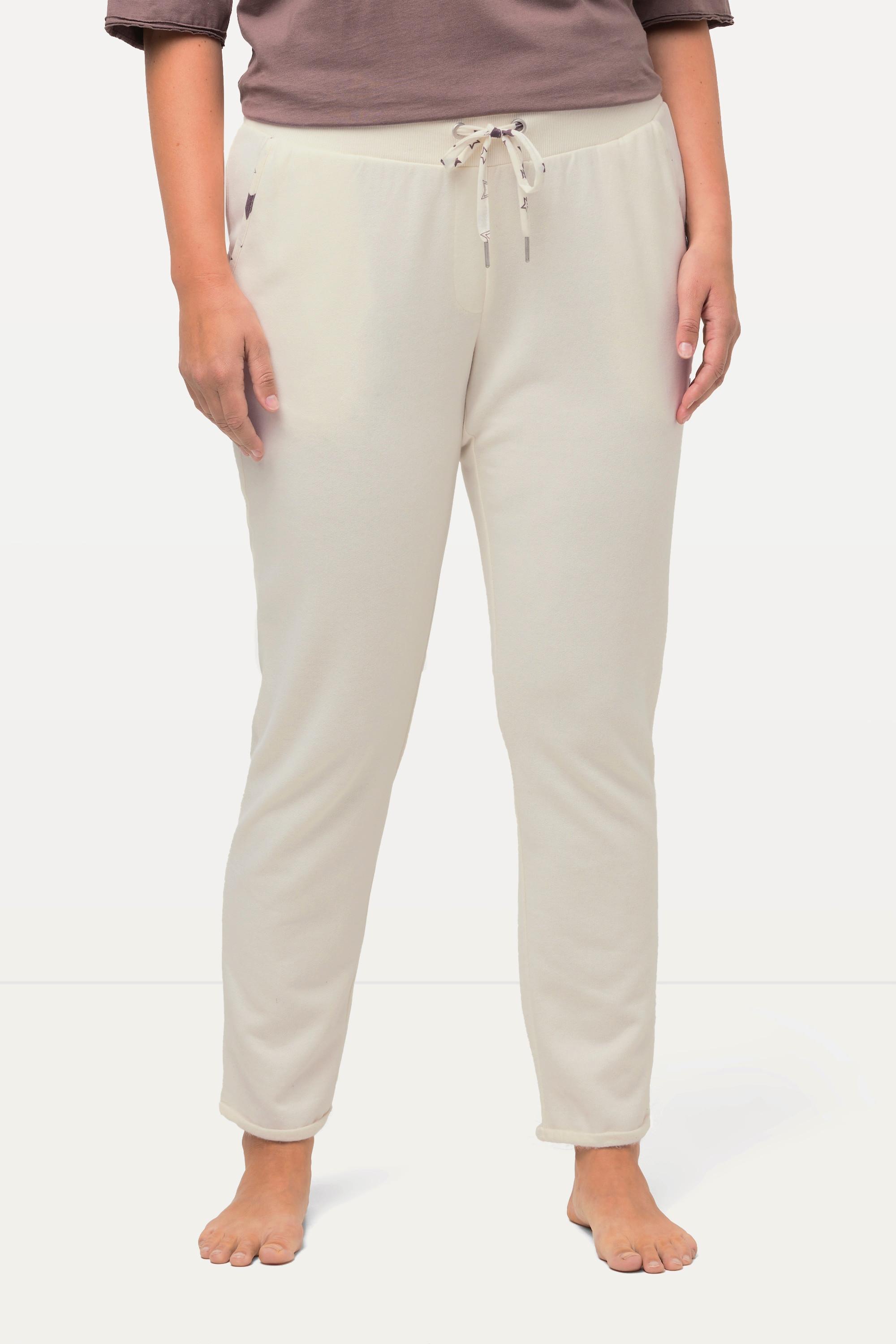 Ulla Popken  Pantaloni loungewear morbidi dal taglio aderente con cintura elastica 