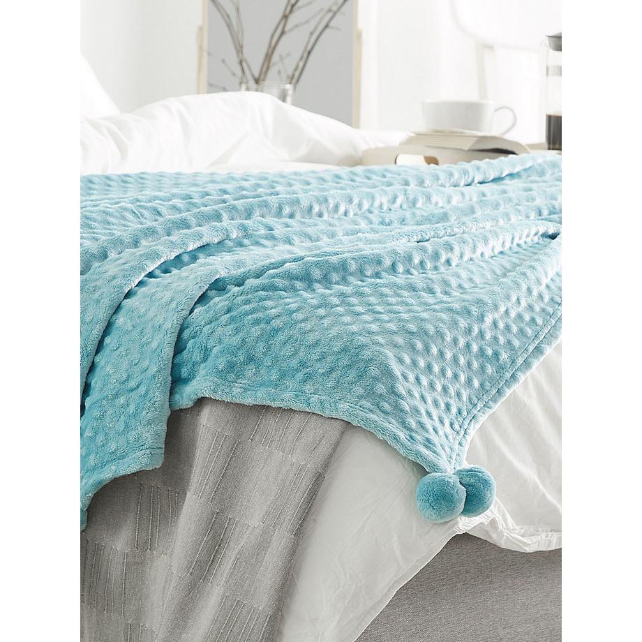 Beliani SAMUR Coperta Morbida Scandinava in Poliestere  