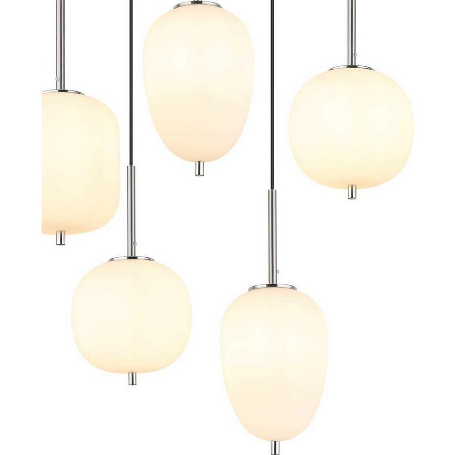 mutoni light Hängeleuchte Blacky I 8xE14  