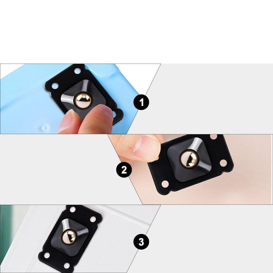 Northio  Selbstklebende Räder - Edelstahl - 8 Stk 