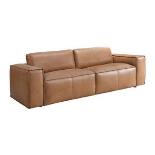 Vente-unique Sofa 3-Sitzer - Leder - Camelfarben - BERGONDI  