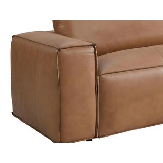 Vente-unique Sofa 3-Sitzer - Leder - Camelfarben - BERGONDI  