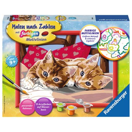 Ravensburger  Malen nach Zahlen Zwei Schmusekätzchen 