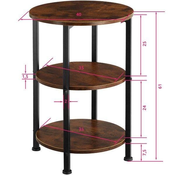 Tectake Beistelltisch Colchester 40x61cm  