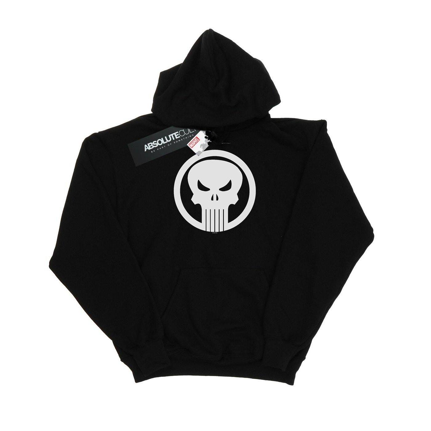 Image of The Punisher Skull Circle Kapuzenpullover Mädchen Schwarz 128