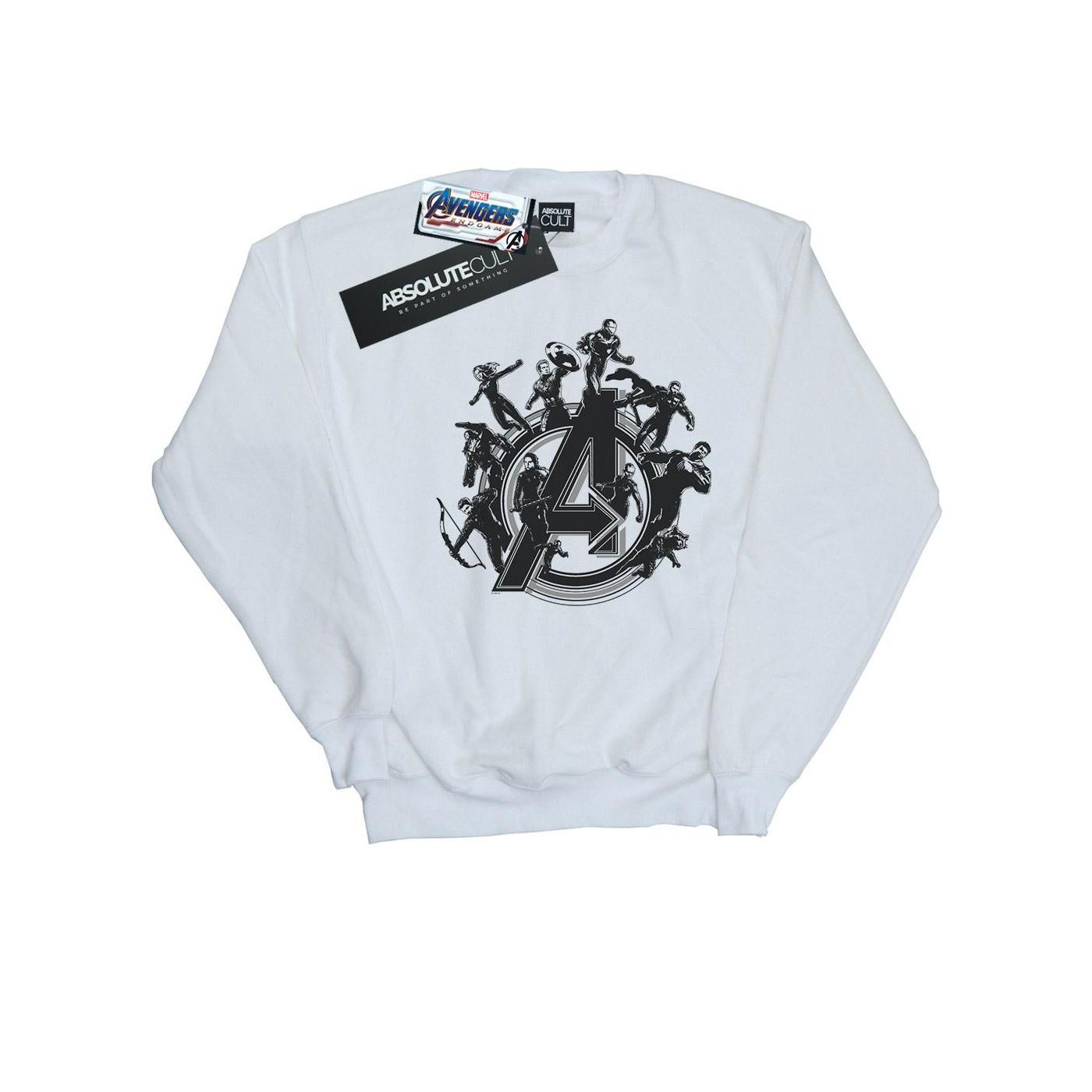 Image of Avengers Endgame Hero Circle Sweatshirt Damen Weiss XL