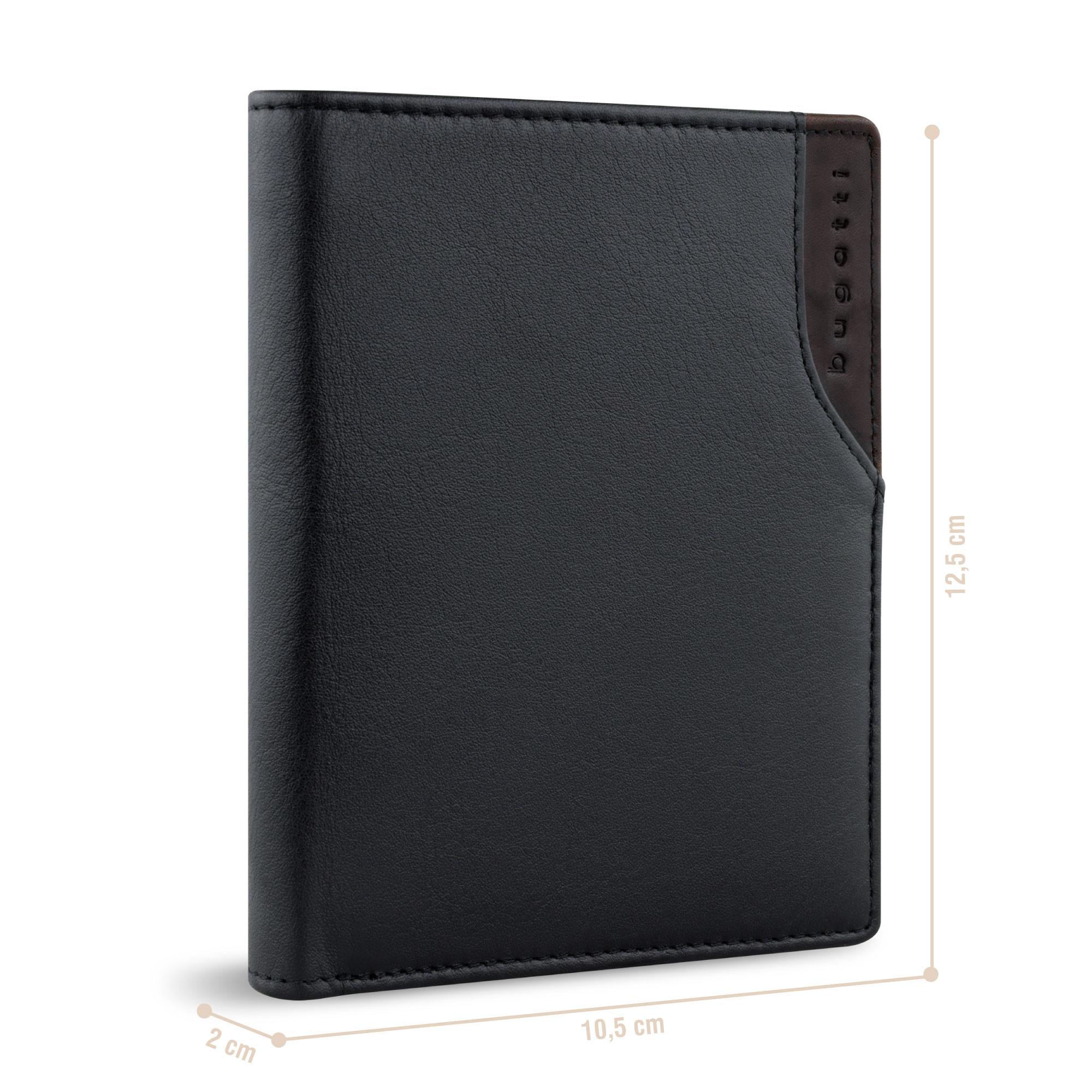 BUGATTI Corso Deluxe Hochformatbörse mit Überschlag  