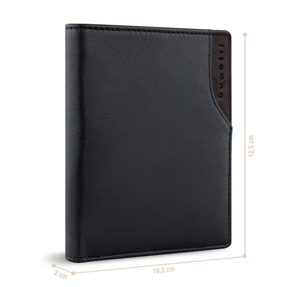 BUGATTI Corso Deluxe Hochformatbörse mit Überschlag  