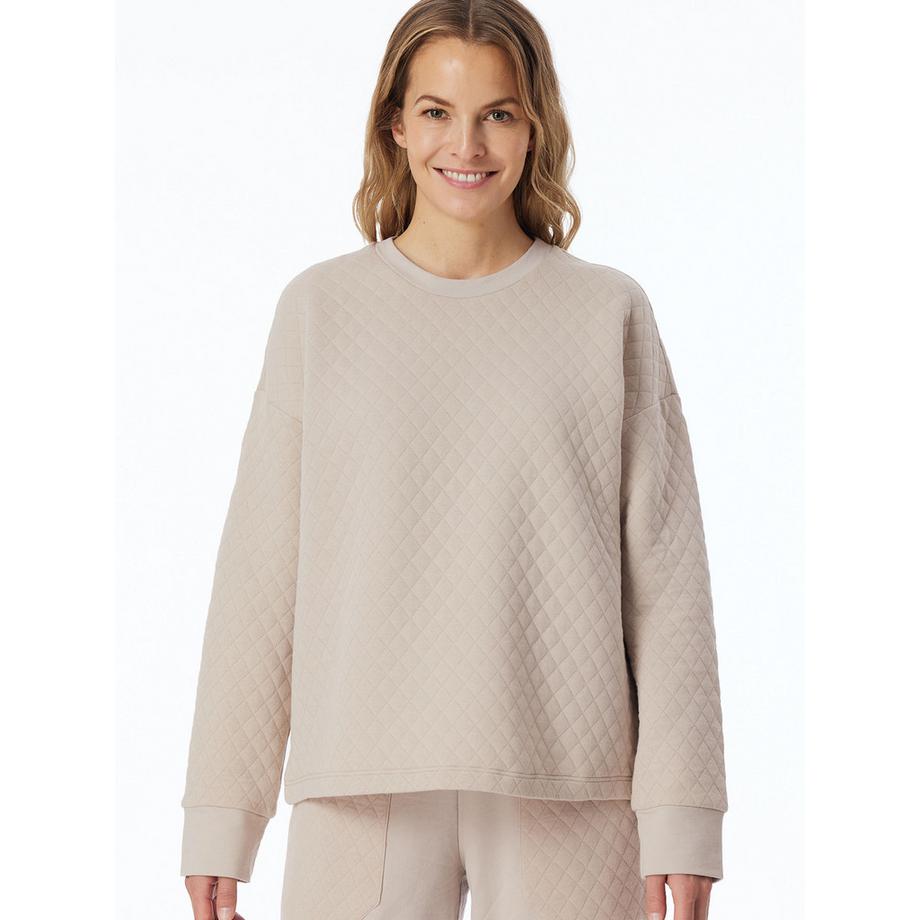 Schiesser Mix & Relax Gestepptes Sweatshirt  
