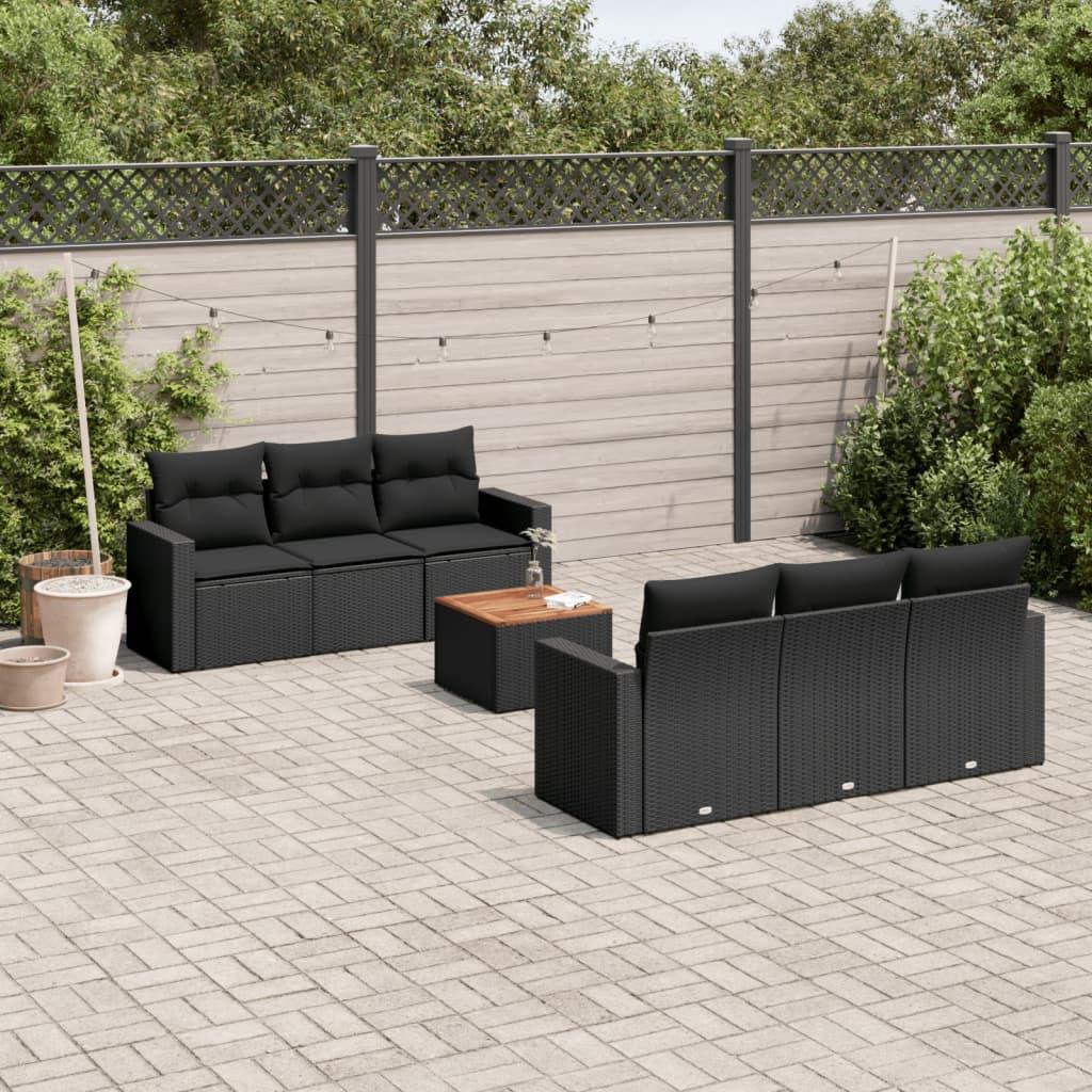 VidaXL set divano da giardino Polirattan  