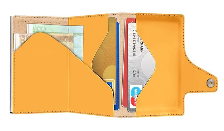 Tru Virtu Click & Slide Vegan Bio Apple Walnut Wallet  