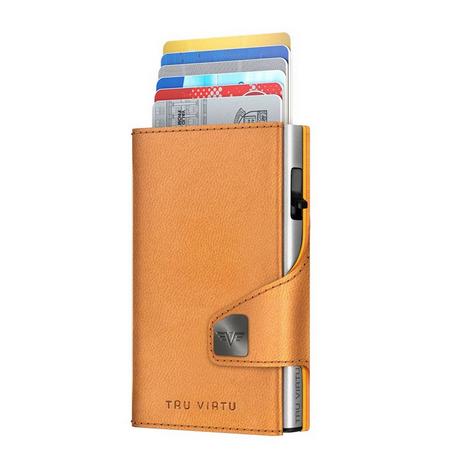 Tru Virtu Click & Slide Vegan Bio Apple Walnut Wallet  