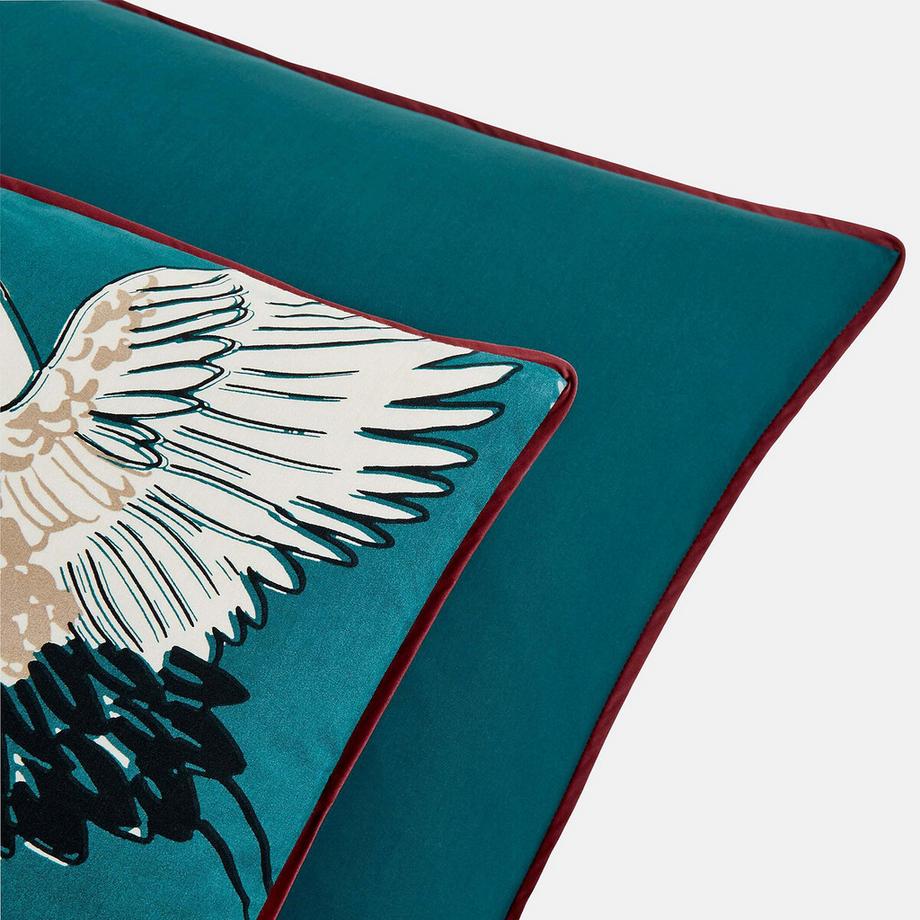 La Redoute Intérieurs Grues Blu Federa in Percalle  